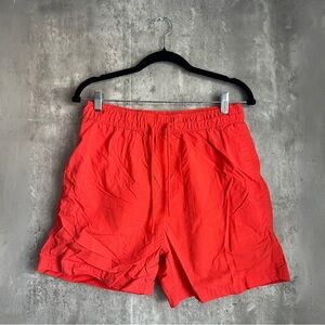 Men’s Forever 21 Red Orange Swim Trunk Size Medium